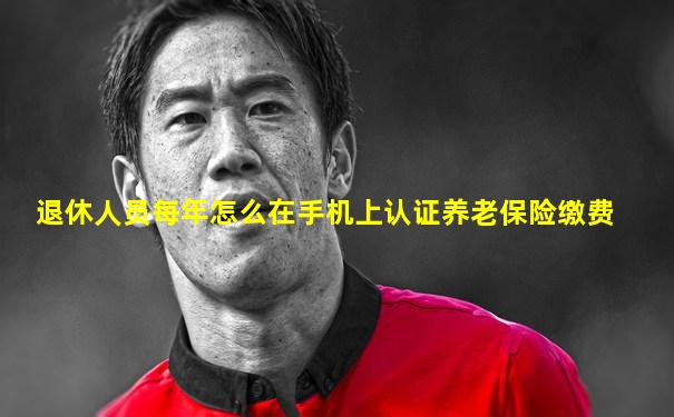 退休人员每年怎么在手机上认证养老保险缴费