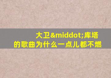 大卫·库塔的歌曲为什么一点儿都不燃